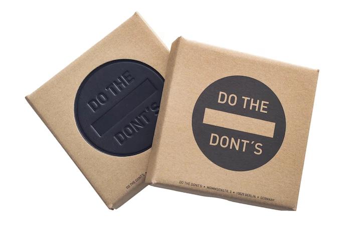 Verpackung Lederuntersetzer