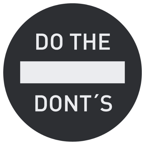 DO THE DONT´S